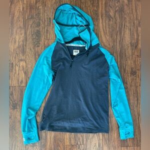 Mons royale merino base layer hoodie quarter zip wool baselayer
